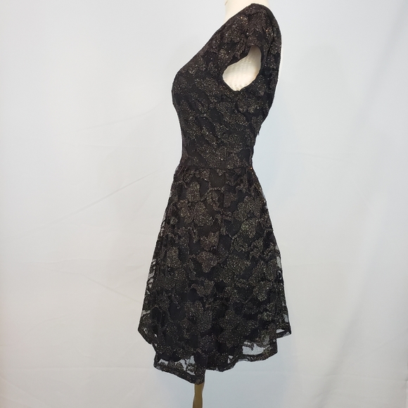 B. Darlin black glitter prom dress size 1/2 - Picture 4 of 6